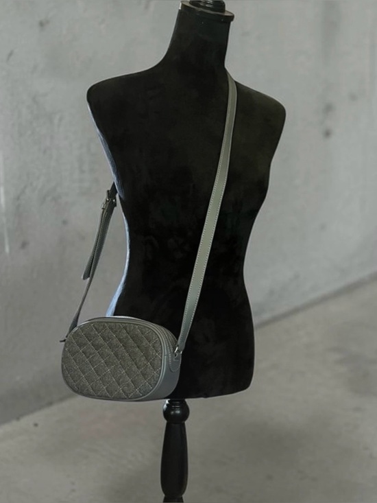 Talbots Handbags - Talbots ~ Gray Crossbody Leather Bag